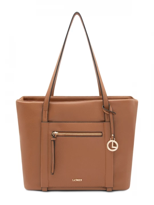 Foto van product L.CREDI Shopper 'Merle' cognac