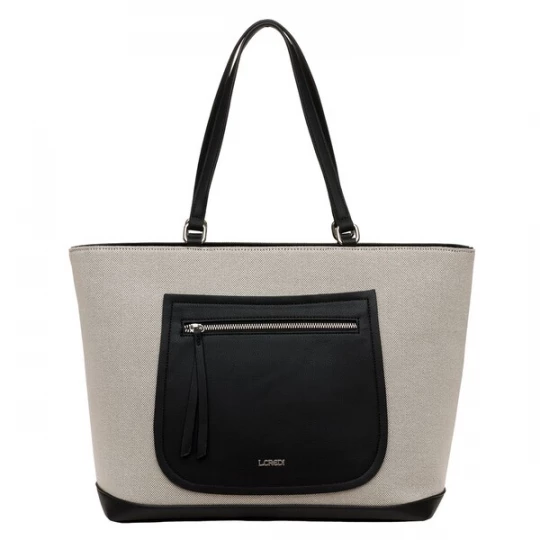 Foto van product L.CREDI Shopper 'Paola' grijs / zwart