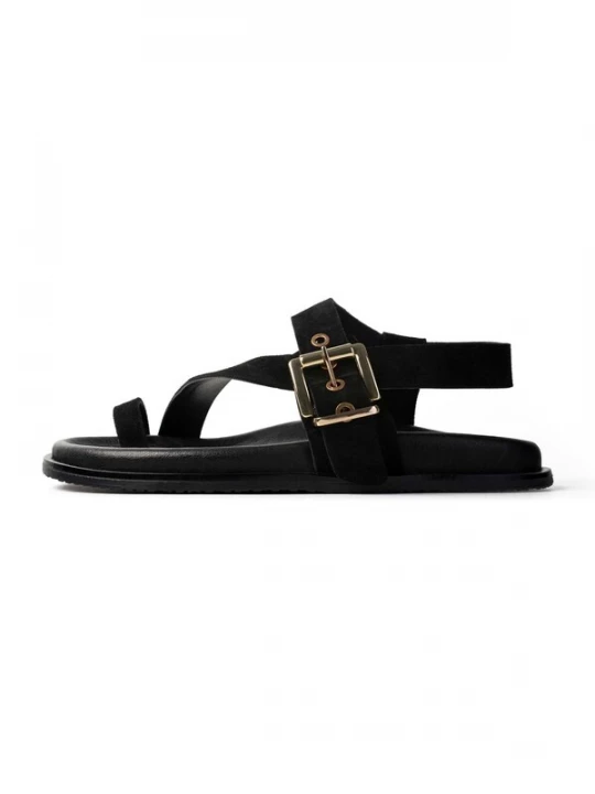 Foto van product L37 HANDMADE SHOES Instappers 'SALT ON SKIN' zwart