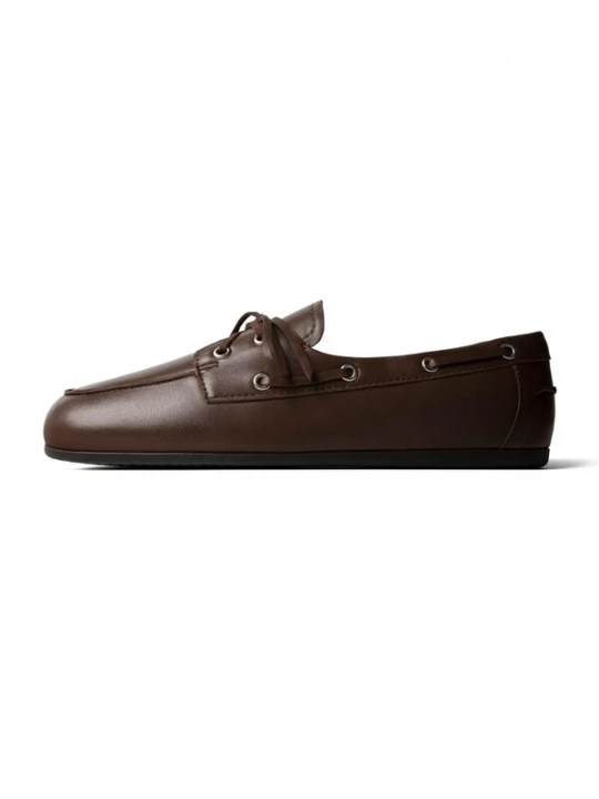 Foto van product L37 HANDMADE SHOES Mocassins 'SLOW LIFE' donkerbruin