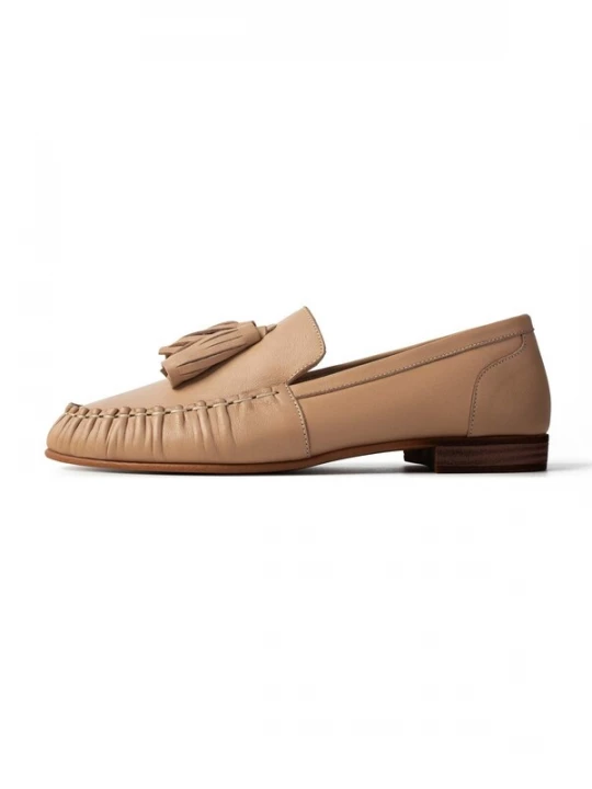 Foto van product L37 HANDMADE SHOES Mocassins 'WILDFLOWERS IN HER HAIR' nude