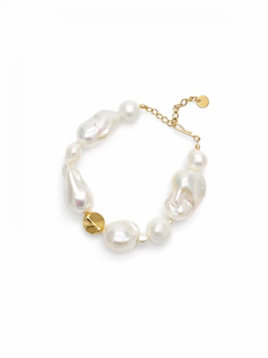 Foto van product LA MAISON GISEL B. Armband 'Aria' goud / parelwit