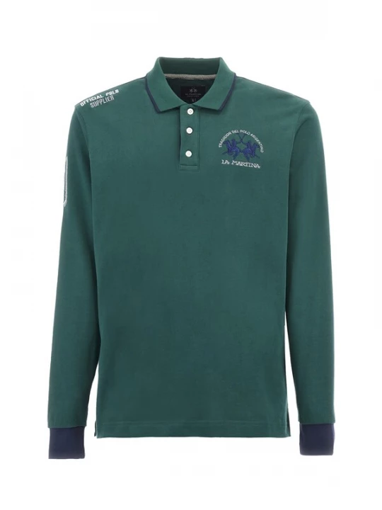 Foto van product La Martina Shirt blauw / groen / wit