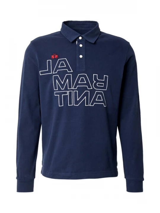 Foto van product La Martina Shirt blauw / rood / wit