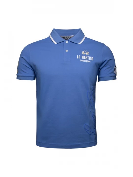 Foto van product La Martina Shirt blauw / wit