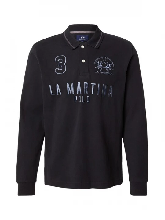 Foto van product La Martina Shirt blauw / zwart