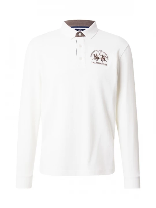 Foto van product La Martina Shirt bruin / offwhite