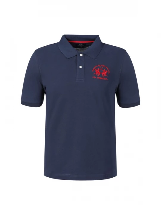 Foto van product La Martina Shirt ' CCMP11 ' donkerblauw / rood
