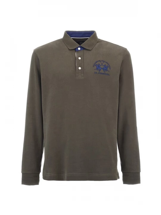 Foto van product La Martina Shirt donkerblauw / bruin