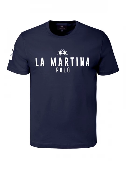 Foto van product La Martina Shirt donkerblauw / wit