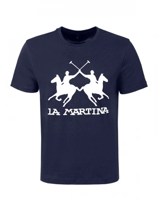 Foto van product La Martina Shirt donkerblauw / wit