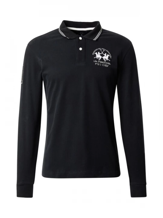 Foto van product La Martina Shirt lichtbeige / zwart / wit