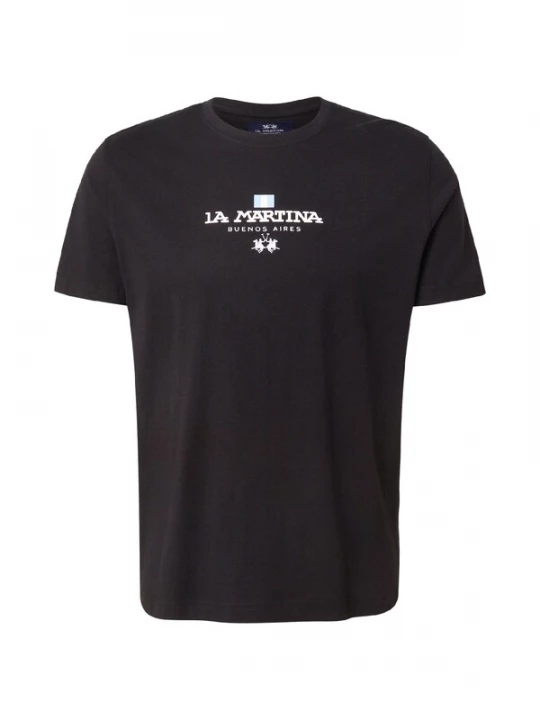 Foto van product La Martina Shirt lichtblauw / zwart / wit
