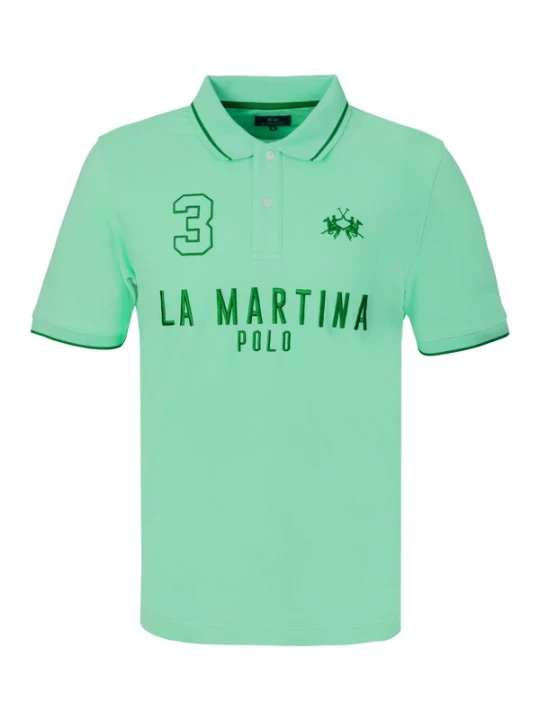 Foto van product La Martina Shirt lichtgroen / donkergroen