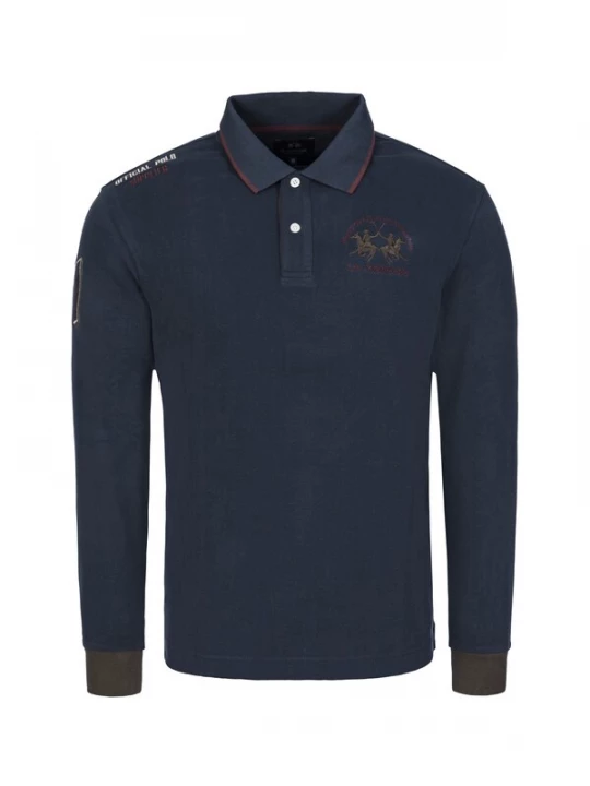 Foto van product La Martina Shirt 'MBP300' donkerblauw