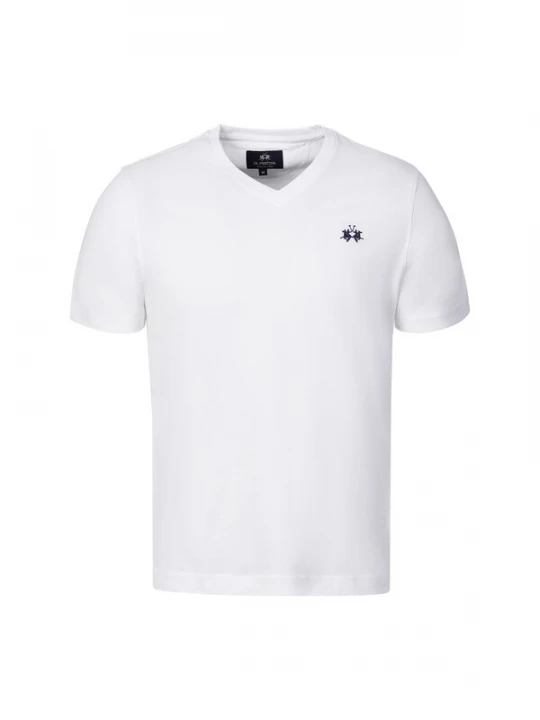 Foto van product La Martina Shirt ' MCR013 ' zwart / wit