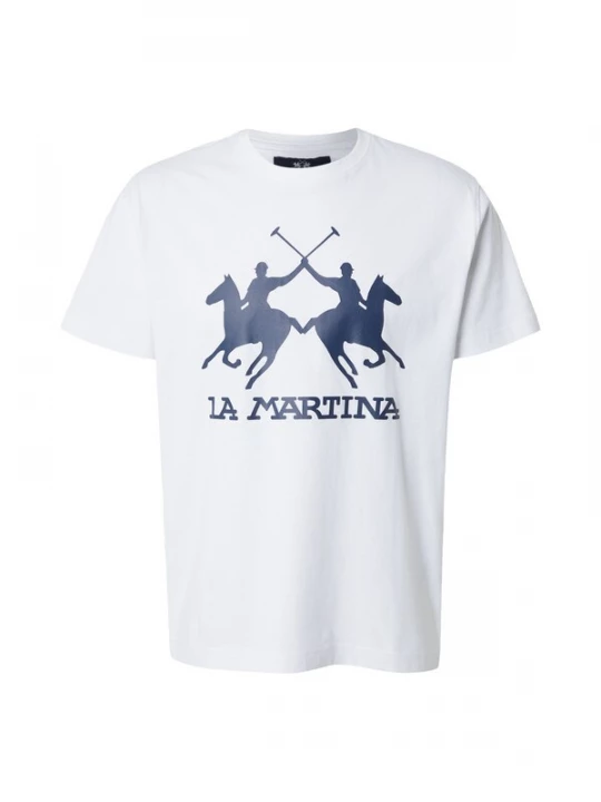 Foto van product La Martina Shirt nachtblauw / wit