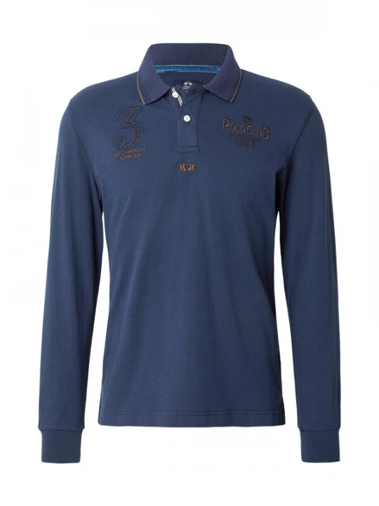 Foto van product La Martina Shirt navy / bruin