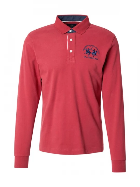 Foto van product La Martina Shirt navy / lichtrood