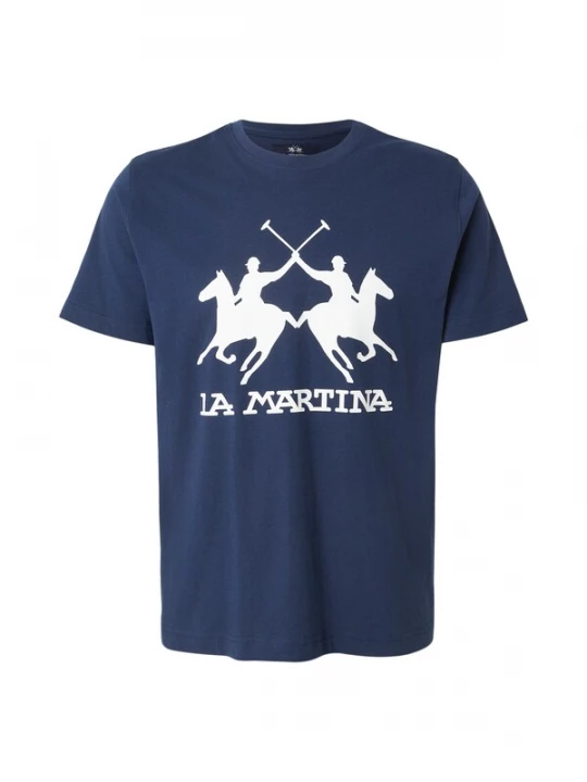 Foto van product La Martina Shirt navy / wit