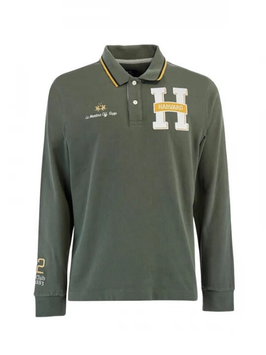 Foto van product La Martina Shirt 'Walden' geel / donkergroen / wit
