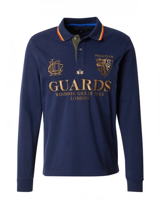 Foto van product La Martina Shirt 'Westin' blauw / navy / goudgeel
