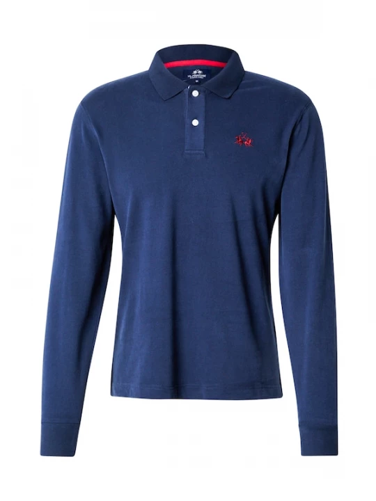 Foto van product La Martina Shirt 'XMP004' donkerblauw