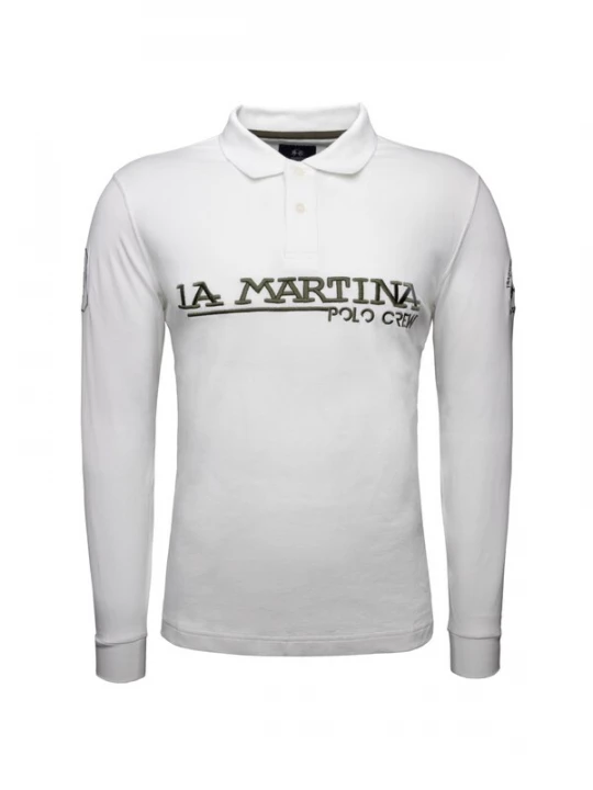 Foto van product La Martina Shirt ' XMP306 ' antraciet / wit