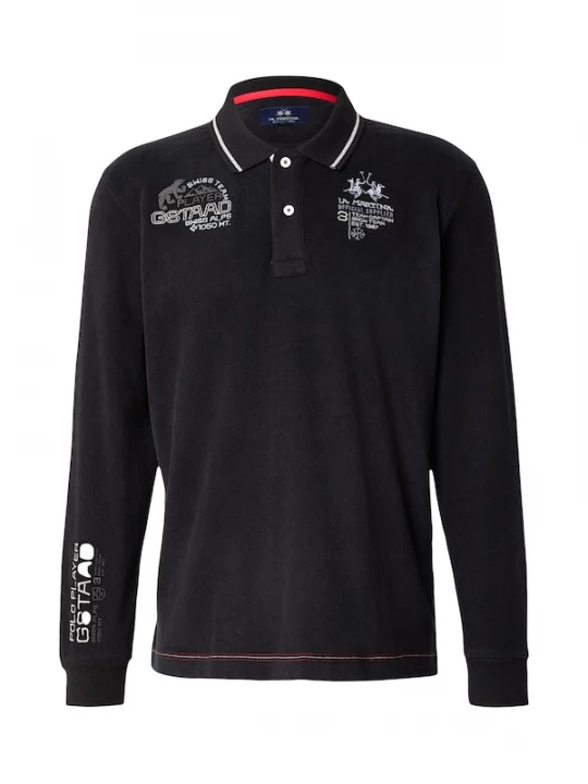 Foto van product La Martina Shirt zwart / wit