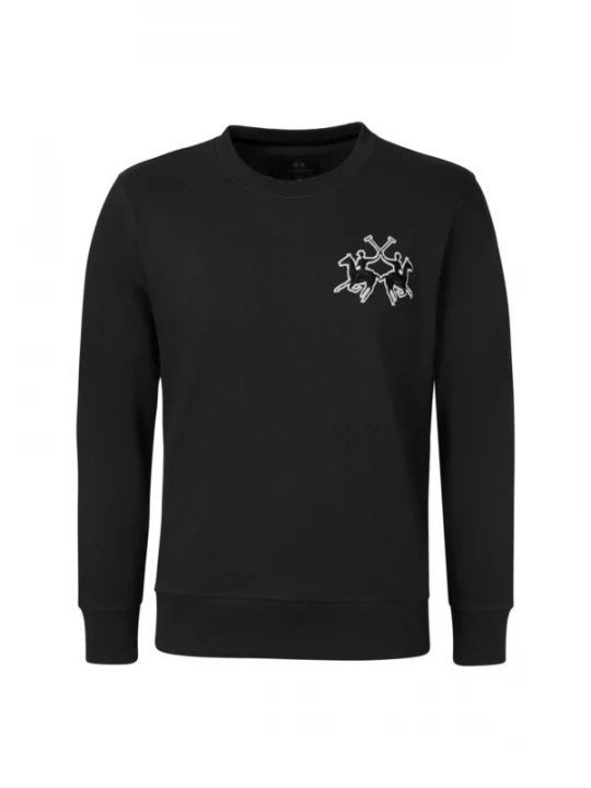 Foto van product La Martina Sweatshirt grijs / zwart