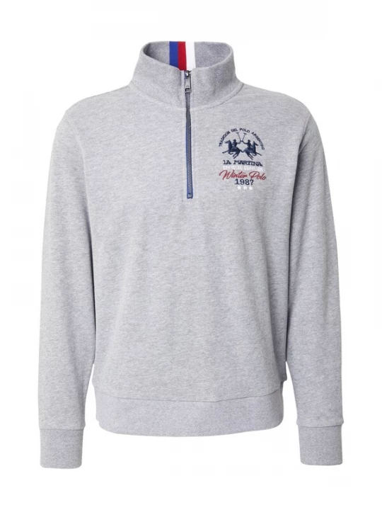 Foto van product La Martina Sweatshirt navy / lichtgrijs / rood