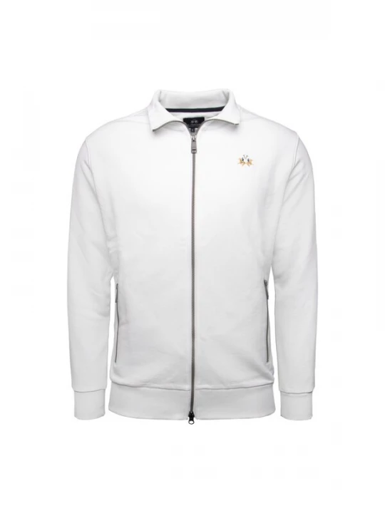 Foto van product La Martina Sweatvest 'MAF004' wit
