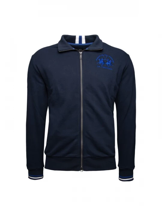 Foto van product La Martina Sweatvest 'MAF300' donkerblauw