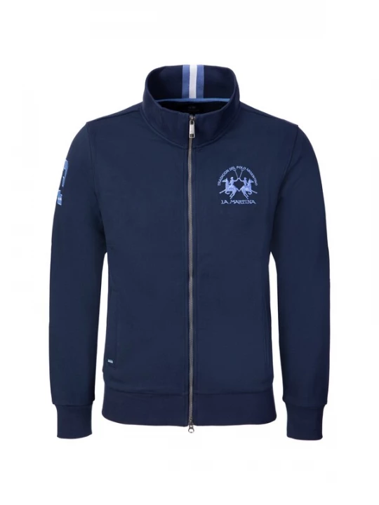 Foto van product La Martina Sweatvest navy / hemelsblauw