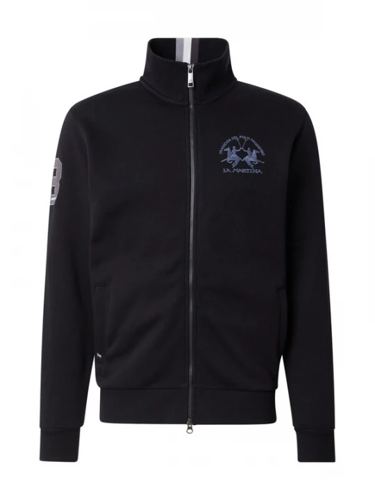 Foto van product La Martina Sweatvest opaal / lila / zwart