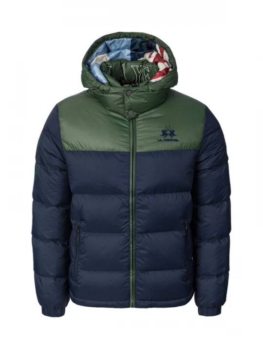 Foto van product La Martina Winterjas 'MBO600' donkerblauw / groen