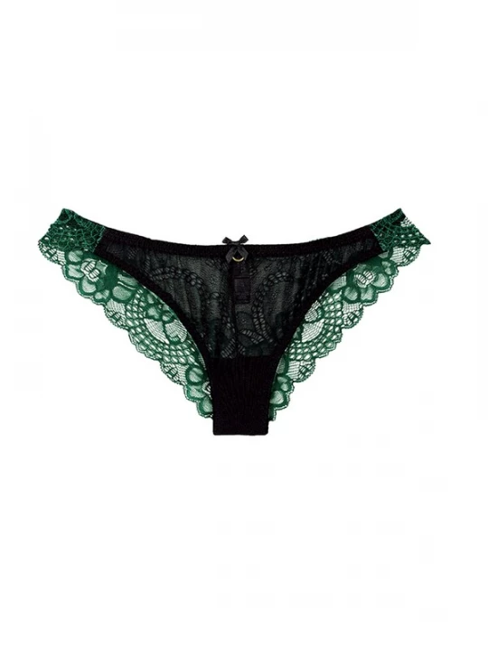 Foto van product La Muel Lingerie Slip 'soft lace' donkergroen