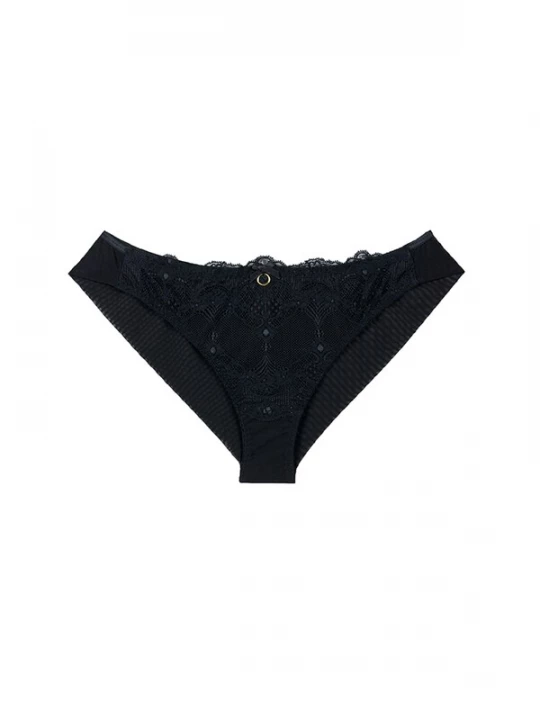Foto van product La Muel Lingerie Slip 'soft lace' zwart
