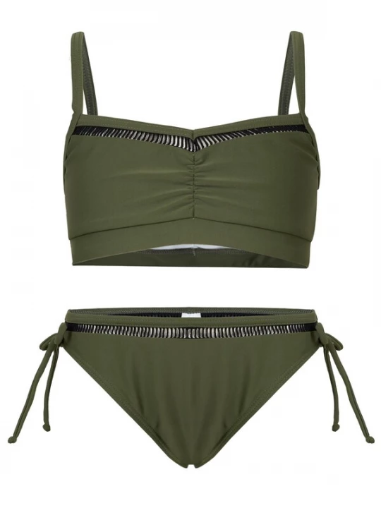 Foto van product La V Bikini 'Bikini classic met kant detail' groen