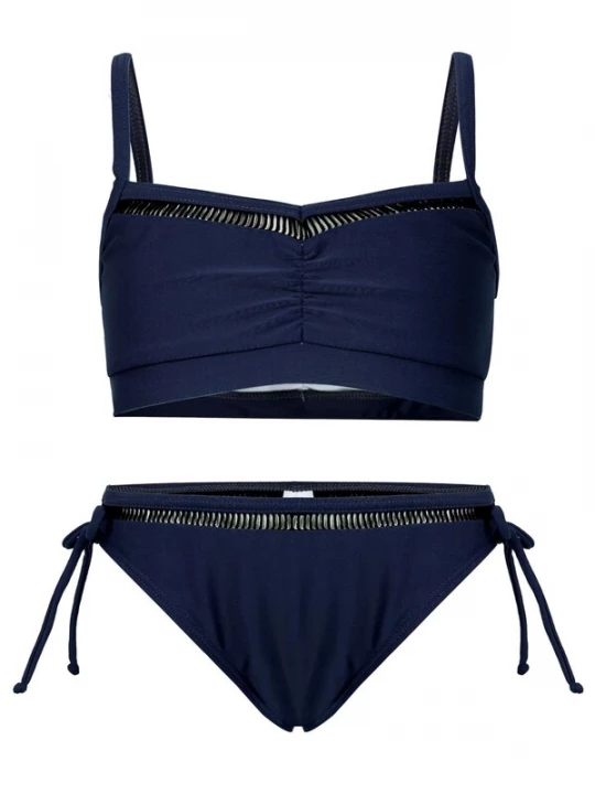 Foto van product La V Bikini 'Bikini classic met kant detail' navy