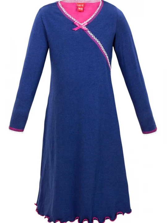 Foto van product La V Nachtkledij 'Nachthemd Faye' navy