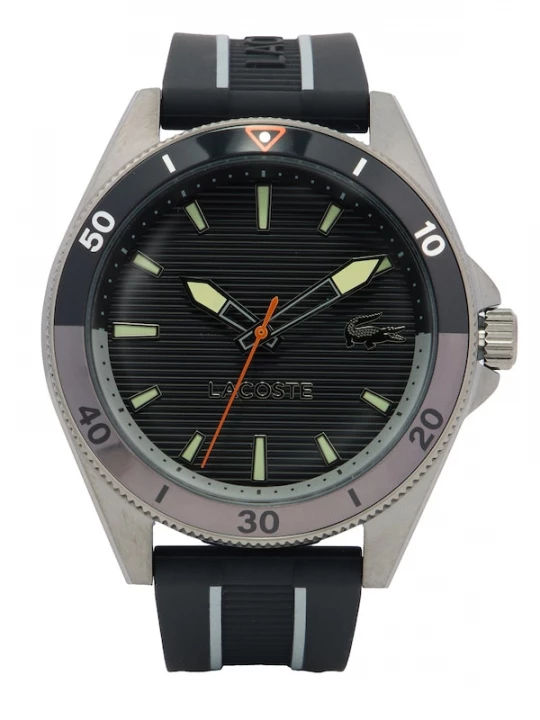 Foto van product LACOSTE Analoog horloge 'Mainsail' lichtgeel / oranje / zwart / zilver