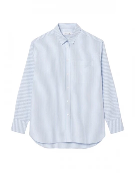 Foto van product LACOSTE Blouse lichtblauw / wit
