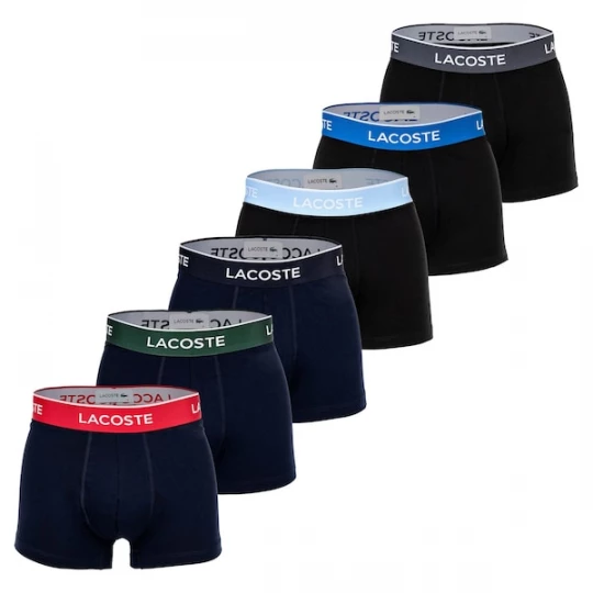Foto van product LACOSTE Boxershorts blauw / groen / rood / zwart