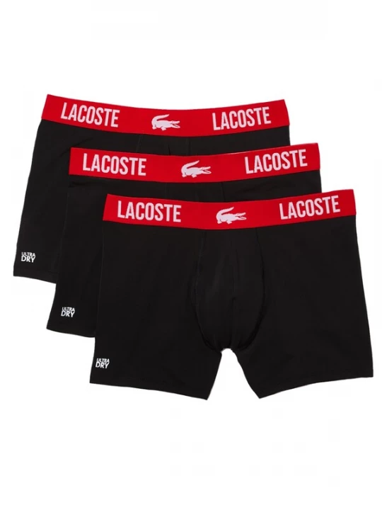 Foto van product LACOSTE Boxershorts bloedrood / zwart / wit
