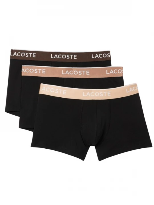Foto van product LACOSTE Boxershorts crème / camel / bruin / zwart
