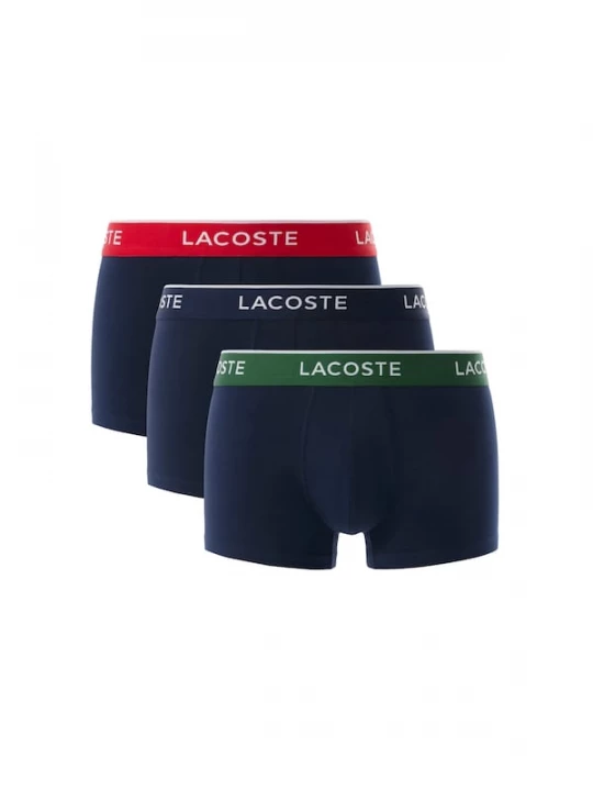 Foto van product LACOSTE Boxershorts donkerblauw / spar / framboos / wit