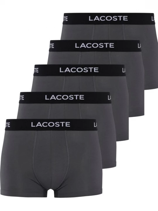 Foto van product LACOSTE Boxershorts donkergrijs / zwart / wit