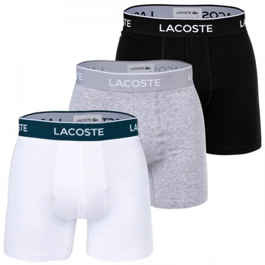 Foto van product LACOSTE Boxershorts grijs gemêleerd / petrol / zwart / offwhite