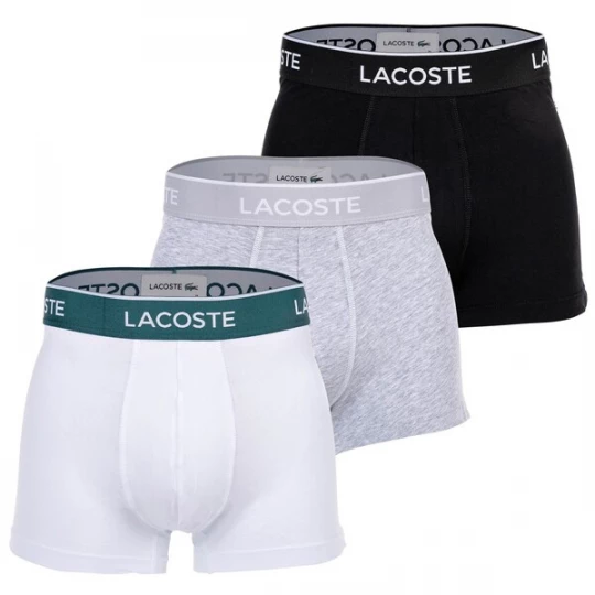Foto van product LACOSTE Boxershorts grijs gemêleerd / petrol / zwart / wit